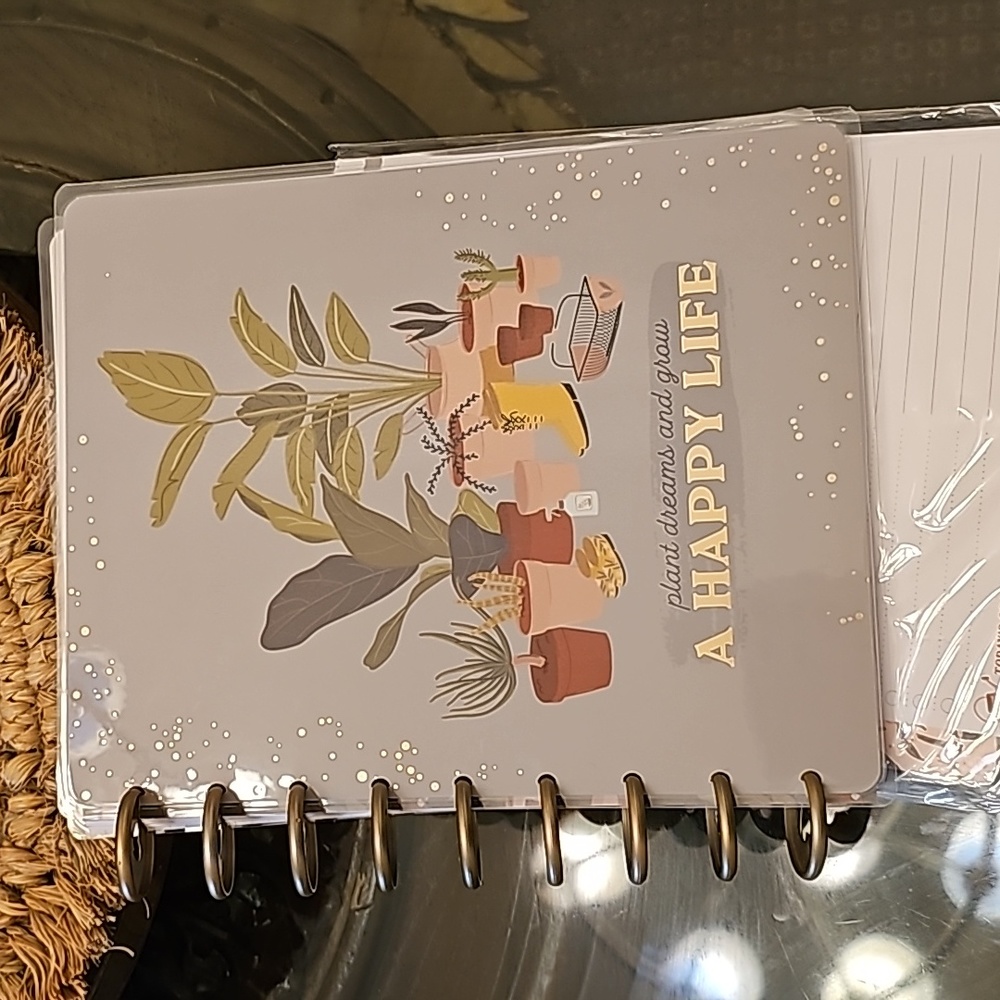 The happy planner classic cover and rings and extras